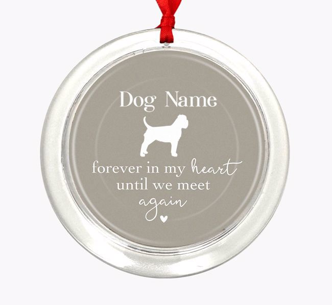 Until We Meet Again: Personalized {breedFullName} Christmas Decoration